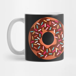 Chocolate donut with sprinkles Mug